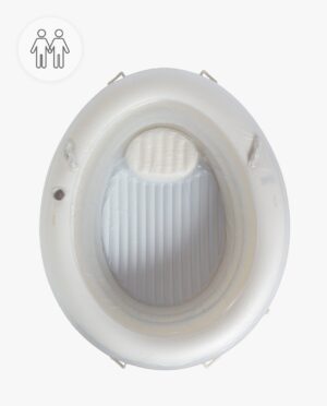 Bevallingsbad White 2-pers. + Premium pakket / huur